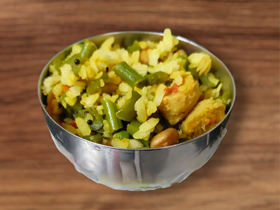 Poha with Soya Chunks