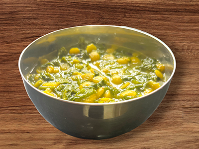 Arhar/Chana Dal with Palak/Bathua