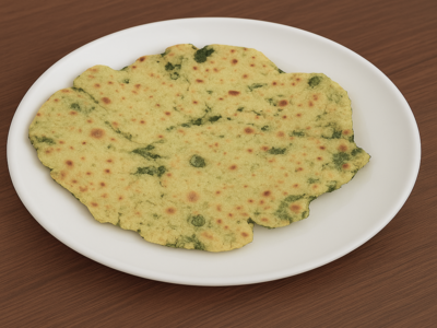 PALAK/ BATHUA ROTI WITH CURD (SPINACH/LAMB’S QUARTERS FLATBREAD-WITH ...